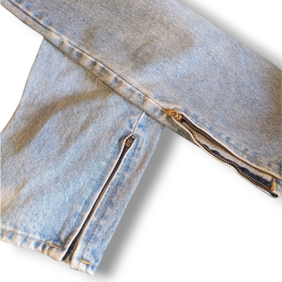 GUESS by Georges Marciano Vintage Denim Rare Ankle Zip Size 30 - Picture 7 of 16